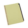 Universal Universal® Preprinted Simulated Leather Tab Dividers with Gold Printing UNV 20821