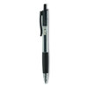Universal Universal® Clear Barrel Retractable Gel Ink Roller Ball Pen UNV39912