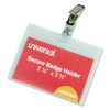 Universal Clear Badge Holders With Inserts UNV 56006