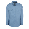 Bulwark Men's Midweight Fire Resistant Denim Dress Shirt VFISEG2LD-LN-L
