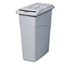 Rubbermaid Commercial Rubbermaid® Commercial Slim Jim® Confidential Document Waste Receptacle with Lid RCP9W15LGY