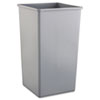 Rubbermaid Commercial Rubbermaid® Commercial Untouchable® Square Waste Receptacle RCP3959GRA