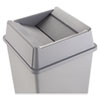 Rubbermaid Commercial Rubbermaid® Commercial Untouchable® Square Swing Top Lid RCP2664GRAY