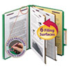 Smead Smead™ Six-Section Colored Pressboard Top Tab Classification Folders with SafeSHIELD® Coated Fasteners SMD14033