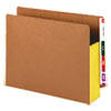 Smead Smead™ Redrope Drop-Front End Tab File Pockets with Fully Lined Colored Gussets SMD73688