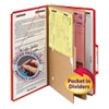 Smead Smead™ Six-Section Pressboard Top Tab Pocket-Style Classification Folders with SafeSHIELD® Coated Fasteners SMD19082