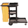 Rubbermaid Commercial Rubbermaid® Commercial Multi-Shelf Cleaning Cart RCP617388BK
