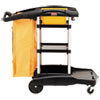 Rubbermaid Commercial Rubbermaid® Commercial High Capacity Cleaning Cart RCP9T7200BK
