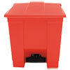 Rubbermaid Commercial Rubbermaid® Commercial Indoor Utility Step-On Waste Container RCP6143RED
