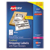 Avery Avery® Shipping Labels with Paper Receipt & TrueBlock® Technology AVE5127