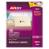 Avery Avery® Matte Clear Easy Peel® Mailing Labels with Sure Feed® Technology AVE5660
