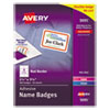 Avery Avery® Flexible Adhesive Name Badge Labels AVE5095