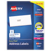 Avery Avery® Easy Peel® White Address Labels with Sure Feed® Technology AVE5160