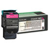 Lexmark Lexmark&trade; C544X1YG, C544X1MG, C544X1CG, C544X1KG Toner Cartridge LEX C544X1MG