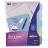 Avery Avery® Write & Erase Big Tab™ Durable Plastic Dividers AVE16170