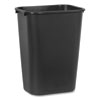 Rubbermaid Commercial Rubbermaid® Commercial Deskside Plastic Wastebasket RCP295700BK