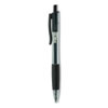 Universal Universal™ Comfort Grip® Clear Barrel Retractable Gel Ink Roller Ball Pen UNV39912