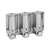 AVIVA 3 Chamber Gel Soap Dispenser, Satin Silver/Translucent ZOG36334